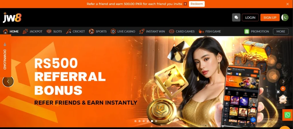 JW8 Game Referral program