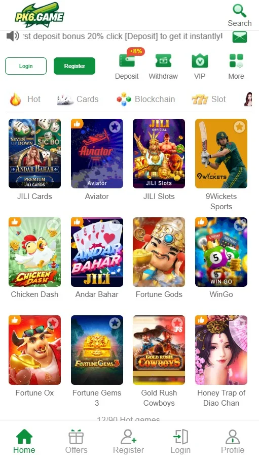 PK6 Game Best Earning APP in Pakistan