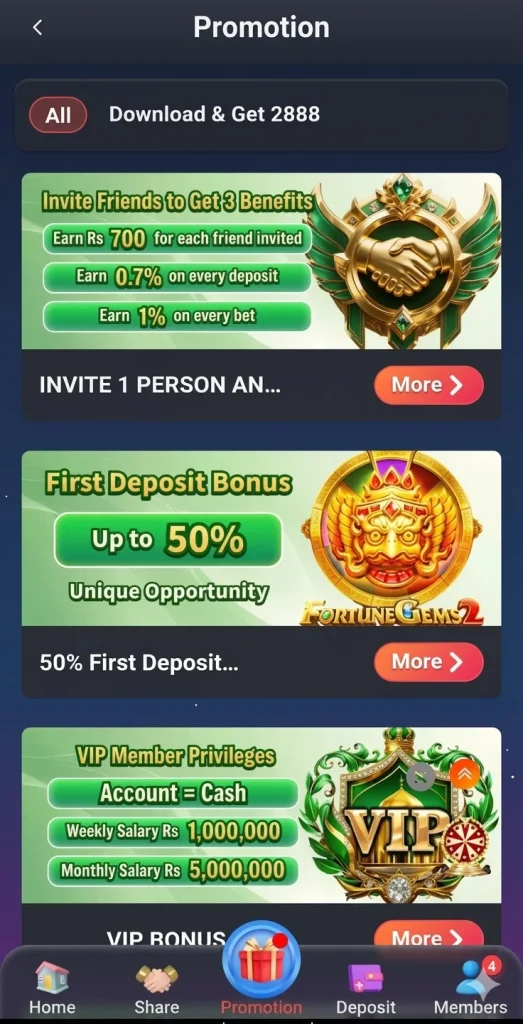 PAK 2888 Game Bonuses