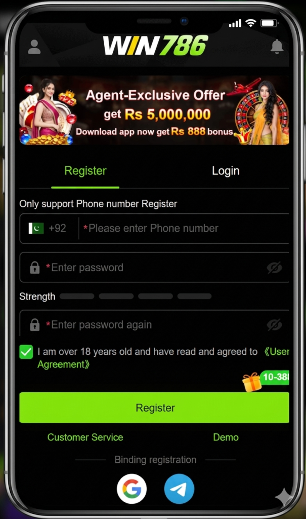 786 Win Game Register APK