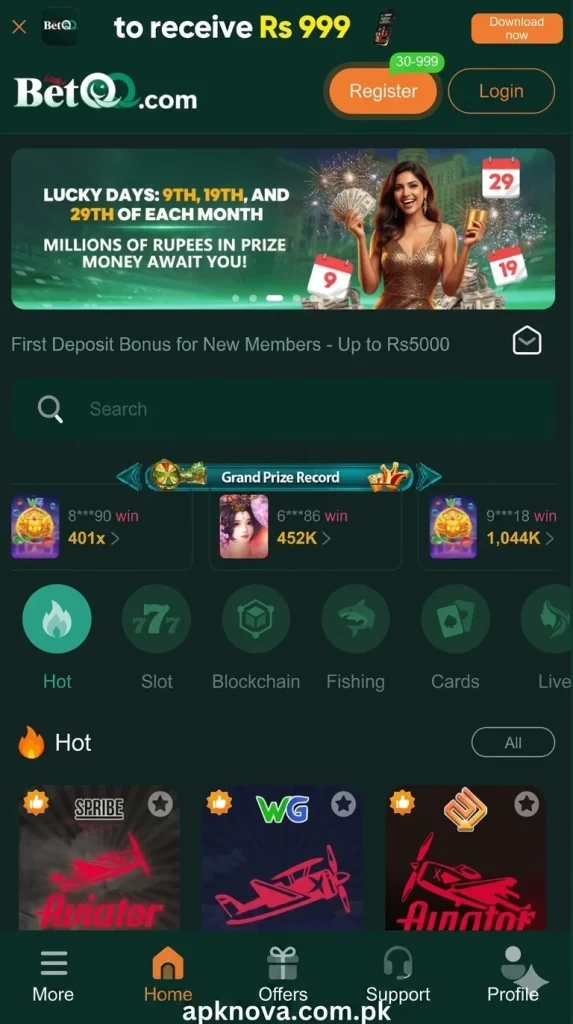 BetQQ Game Bonuses and rewards
