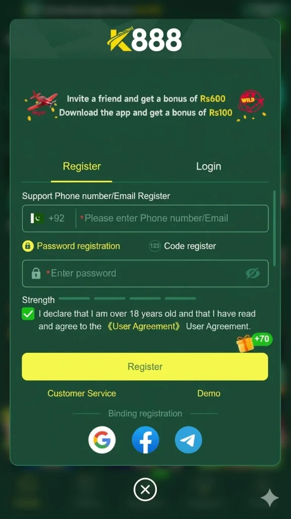 K888 Game Registration