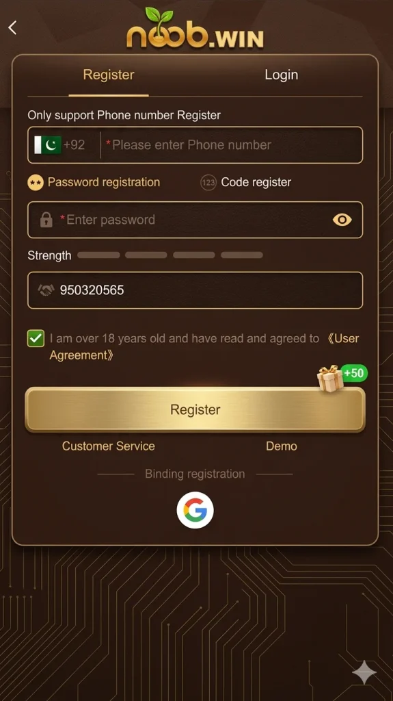 Noob Win Game SignUp