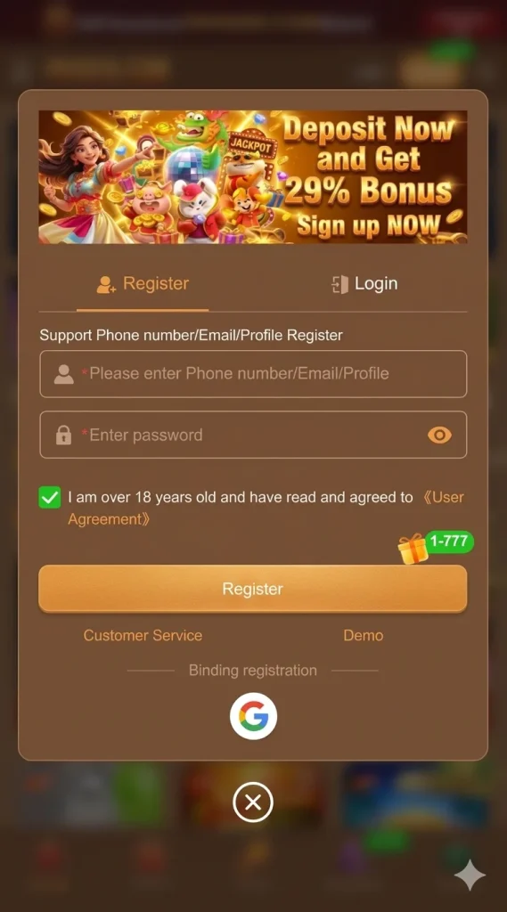 Pkr656 Game Register