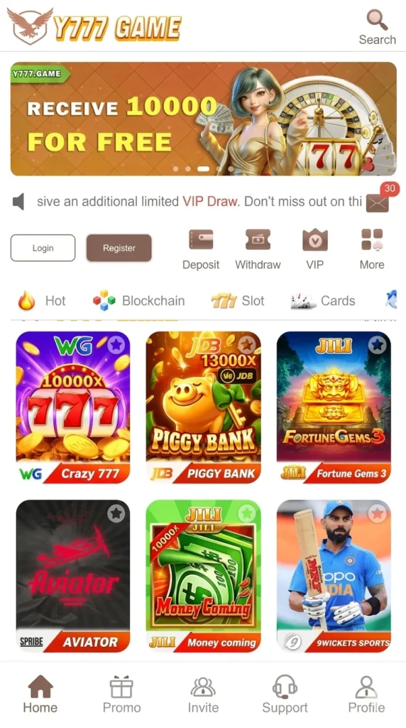 Y777 Game promo