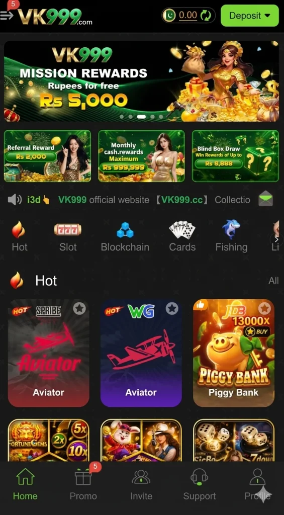 vK999 Game home
