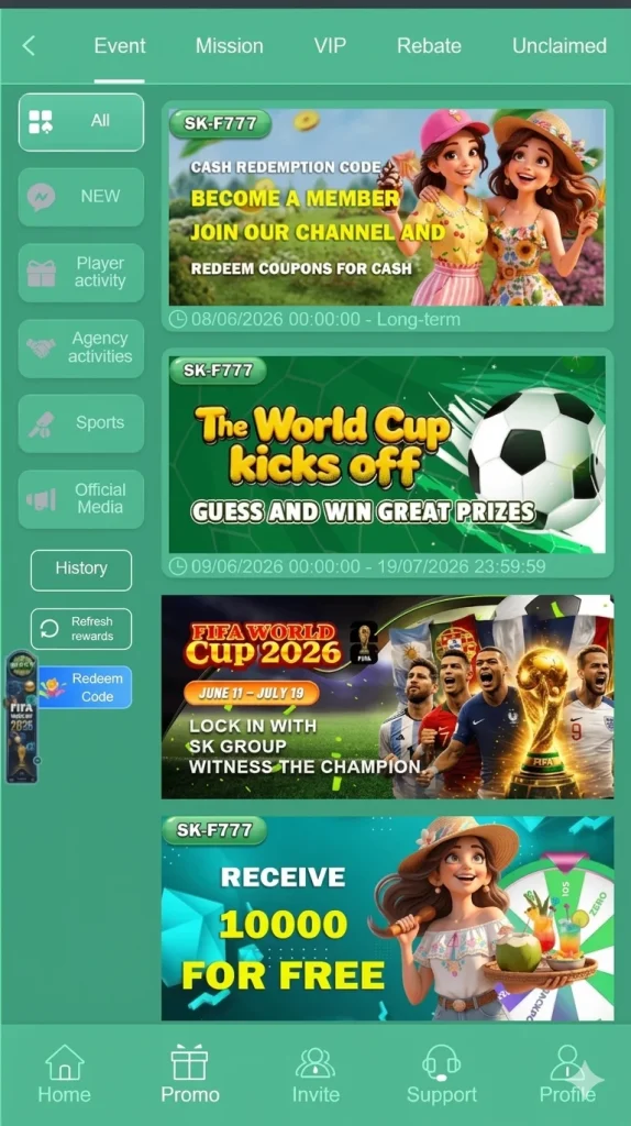 F777 Game Rewards