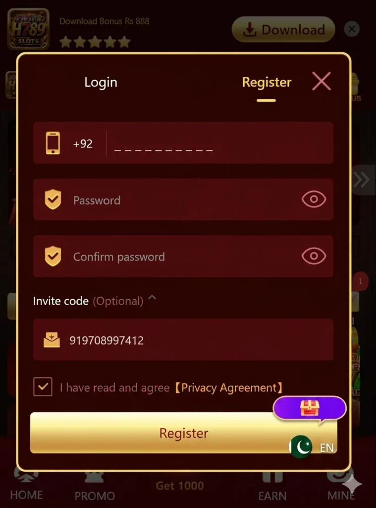H789 Game Register