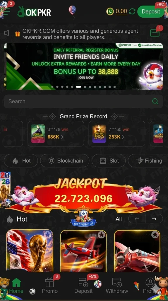 OkPkr Game Home