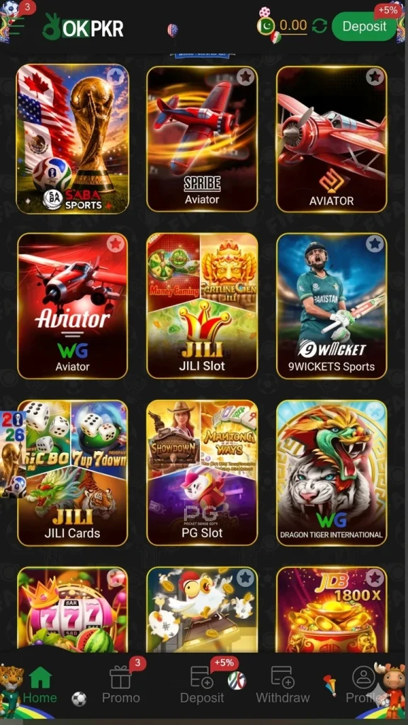 OkPkr Game Slots
