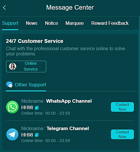 HH98 Game Support