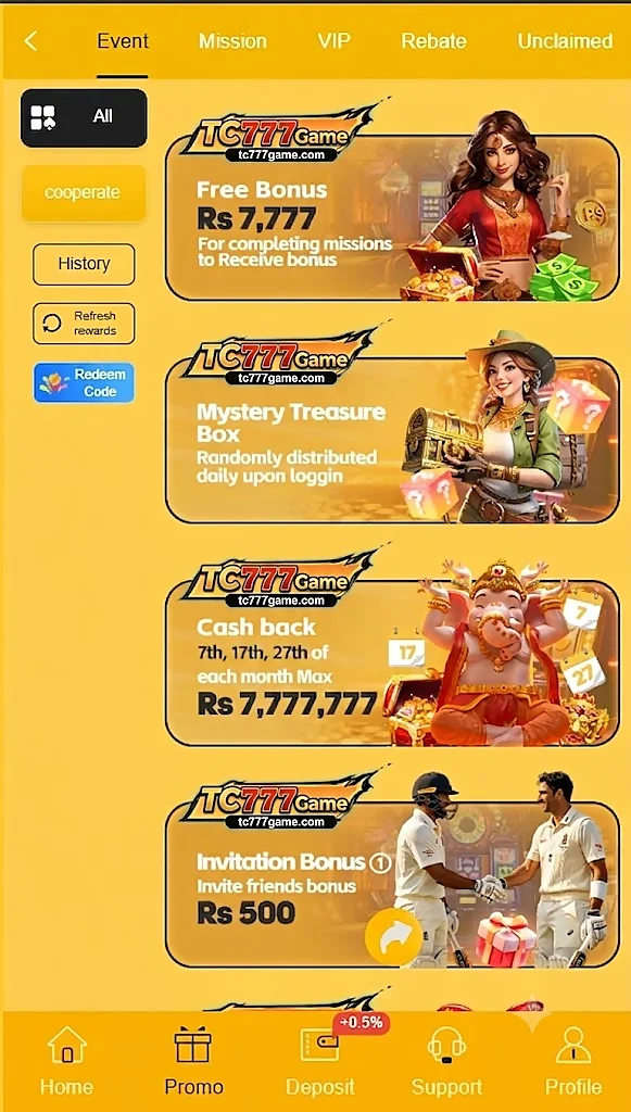 TC 777 Bonuses