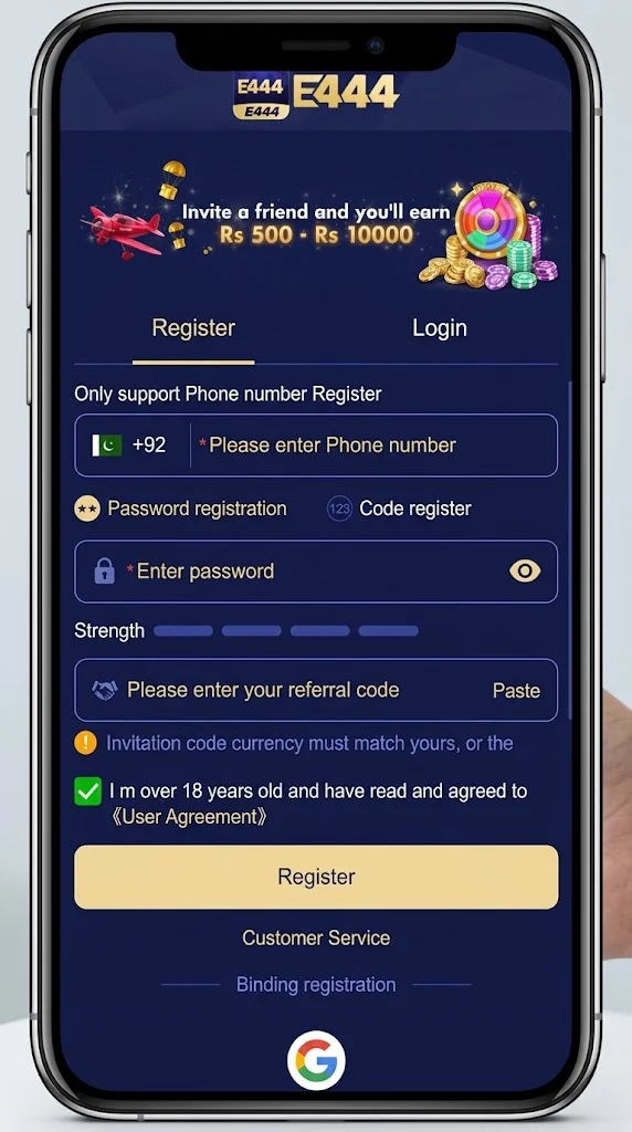 E444 APK Register