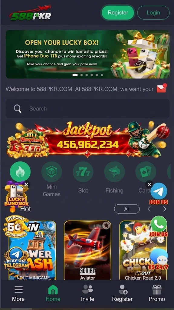 Pk588 Game apk home