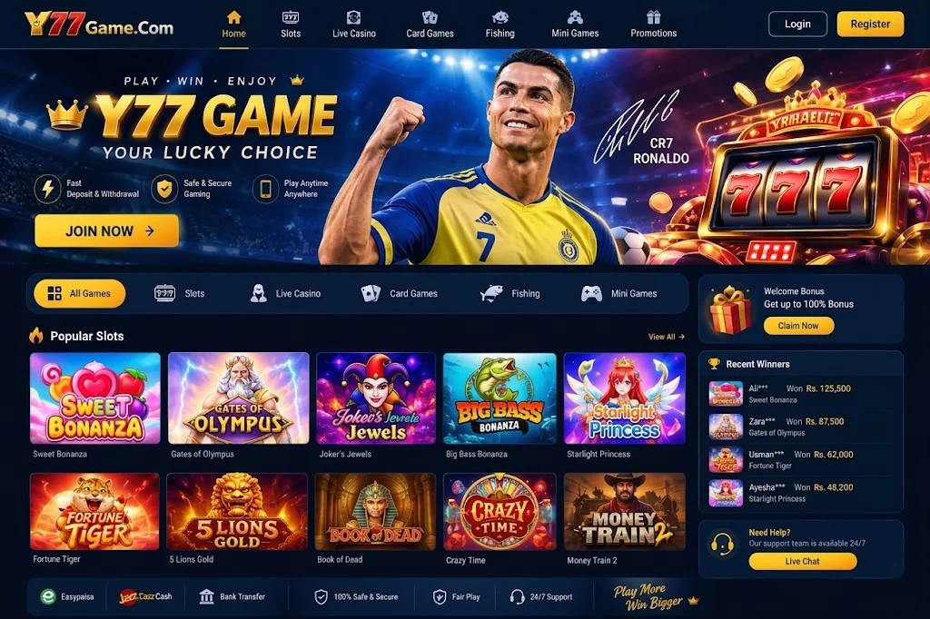 Y777 Game homeImage